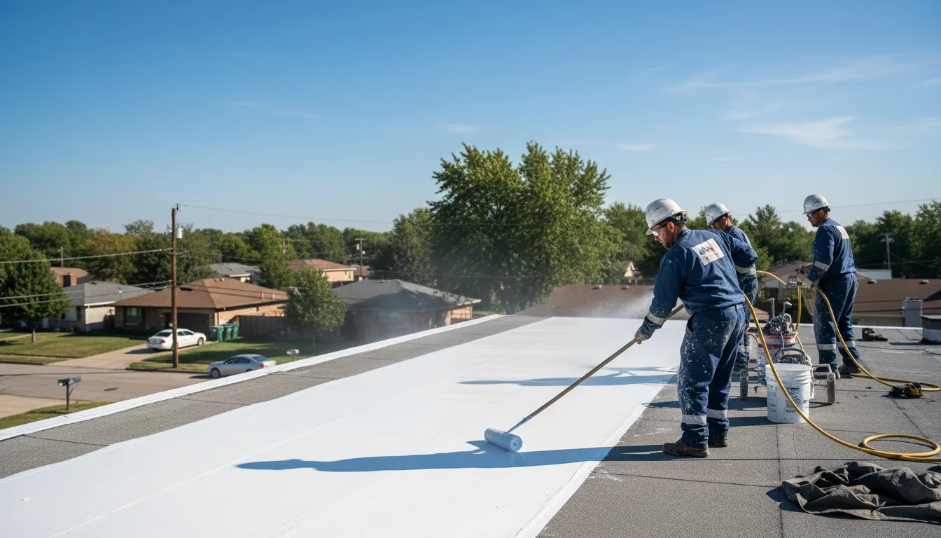 Commercial roof coating in Deer Park, WI near me